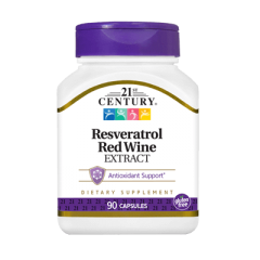 Resveratrol Red Wine Extract 90 капсули | 21st Century