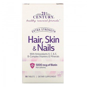 Hair, Skin & Nails Extra Strength 90 Tablets | 21st Century Hair, Skin & Nails Extra Strength 90 Tablets | 21st Century