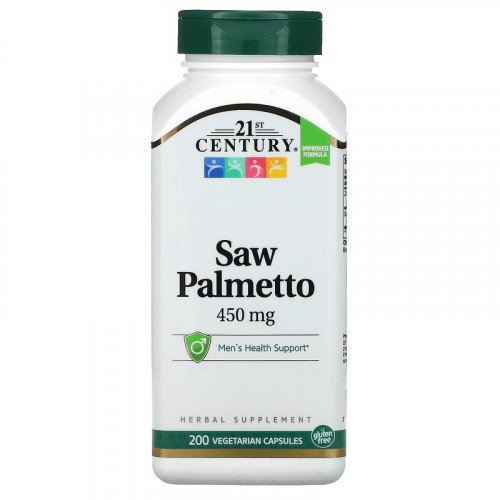 Сао Палмето 200 капсули | 30 дни | 21st Century Healthcare на марката 21st Century Vitamins от вносител и дистрибутор.
