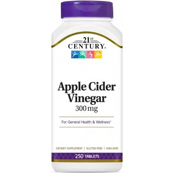 Apple Cider Vinegar 300 мг 250 таблетки | 21st Century
