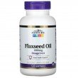 Ленено Масло (High Lignan FlaxSeed Oil) 1000мг 120 капсули | 21st Century