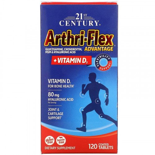 Arthri-Flex Advantage 120 таблетки за стави | 21st Century на марката 21st Century Vitamins от вносител и дистрибутор.