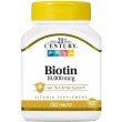 Biotin 10,000 mcg 120 Tablets | 21st Century