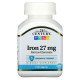 Желязо 27 мг 110 таблетки | 21st Century на марката 21st Century Vitamins от вносител и дистрибутор.