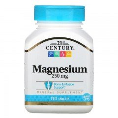 Магнезий (Magnesium) 250 мг 110 таблетки | 21st Century