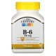 Витамин B-6 100 мг 110 таблетки | 21st Century на марката 21st Century Vitamins от вносител и дистрибутор.