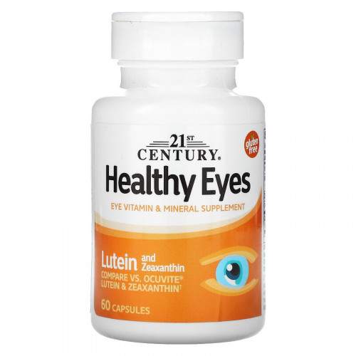 Healthy Eyes с Лутеин и Зеаксантин 60 капсули | 21st Century на марката 21st Century Vitamins от вносител и дистрибутор.