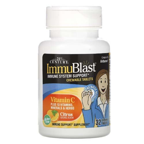 ImmuBlast Citrus 32 дъвчащи таблетки | 21st Century
